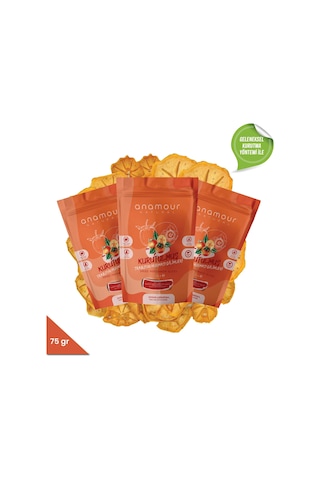 Anamour Natural Kuru Meyve Trabzon Hurması Kurusu 3 x 25 G