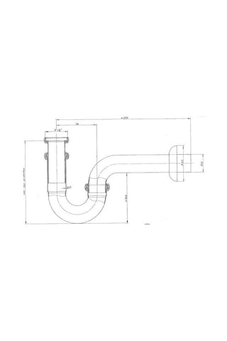 İdeal Standard U Borulu Metal Lavabo Sifonu 1-4 A2305Aa