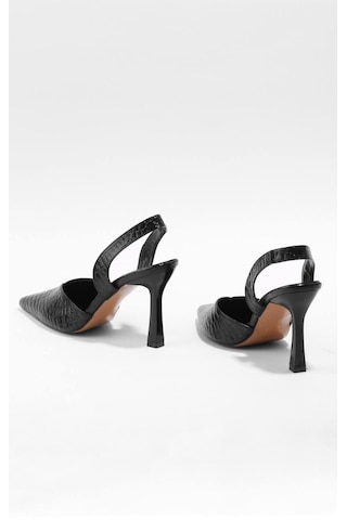 Paris Shoes Paris Siyah Sade Ve Göz Alıcı Tasarımlı Topuklu Ayakkabı Z102-siyah Siyah