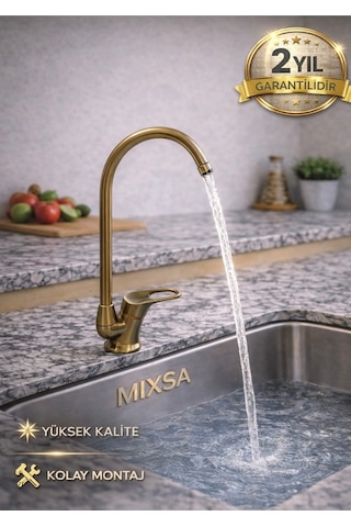Lüx Eskitme Su Arıtma Cihazı Musluğu Bataryası Bakır