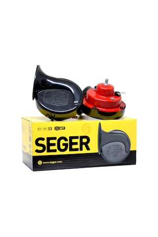 Seger Dadat Salyangoz Korna 12 V 118 Db Tek Fişli 2'li Paket