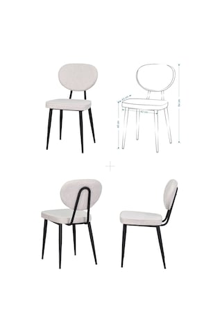 Vilinze Deniz Sandalye Argos Ahşap Mdf Sabit Mutfak Masası Takımı - 70x120 Cmtk-argos-70120-sb-deniz-kn01s-sigmabeyaz Sigma Beyaz
