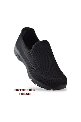 1003 Tam Ortopedik Hafif Taban Erkek Spor Ayakkabı Yazlık Hafif Taban Eva Siyah