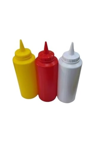 1000 Ml 3 Adet Renkli Sosluk Fişek Ketçap-mayonez-hardal 0