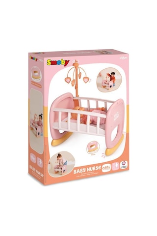 Smoby Baby Nurse Sallanan Dönenceli Bebek Beşiği 220390