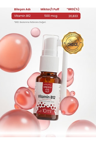 Erbatab Metilkobalamin B12 Sprey 10 ML