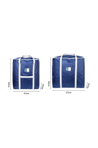 Weekeight Giyim Yorgan Saklama Çantası Ev Hareketli Bagaj Organizatör Çantası, Renk: Açık Gri Küçük Çok Renkli