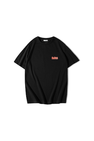 Brz Collection Unisex Oversize Popeye Temel Reis T-shirt-siyah Siyah