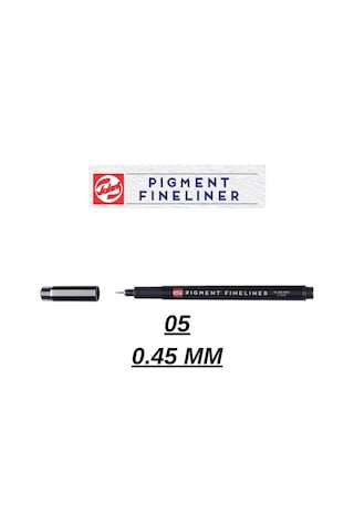 Teknik Çizim Kalemi Pigment Fineliner Kalem Siyah 05 0.45mm