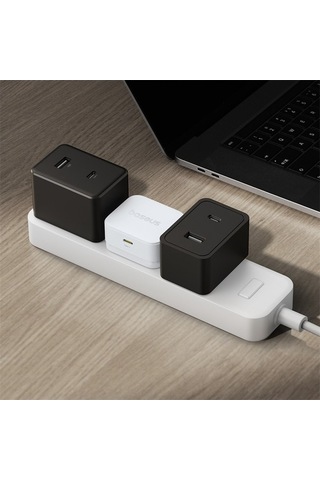 Tongxida Baseus Palm 20w Hızlı Şarj C Tipi Adaptör İngiltere Fişi Beyaz Beyaz