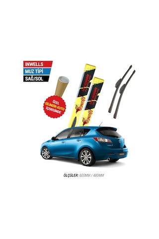 Mazda 3 Hatchback İnwells Muz Silecek (2009-2013)