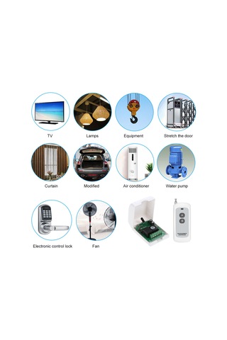 Konesam 12v Dc 2 Kanal 500m Uzakdan Kumanda Kontrol Cihazı, 433mhz Öğrenme Kodu, 10a Akım, 1 Adet Kumanda Pil Dahil Değil - Ak-rk02s-12b