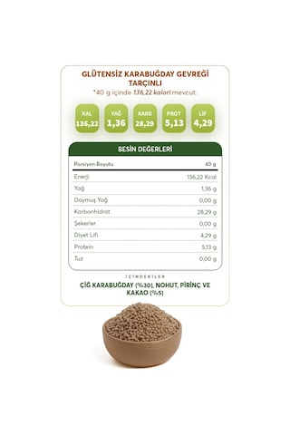 Glutensiz Fabrika Glutensiz Tarçınlı Karabuğday Gevreği 250 G