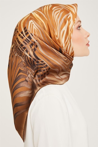 Armine Twill İpek Eşarp 23ka9038 03 Turuncu