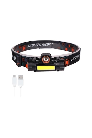 Black Watton Powerled + Smd Parlak Led Şarjlı Kafa Lambası