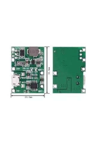 Gözeler Tp4056 Pil Şarj Ve Voltaj Yükseltici 3.7v 4.2v Micro Usb