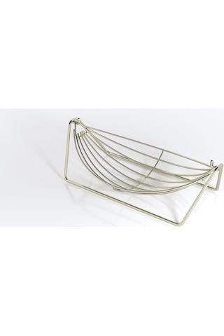 Teknotel Metal Kase Meyve Sepeti Meyvelik Altın Sarı Mg307