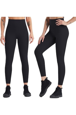 Tongxida Hava Kuvvetleri Mavisi Kadın Yoga Tayt Pantolonu - Yüksek Bel Kalça Kaldırma Koşu Fitness Spor Tayt Mavi