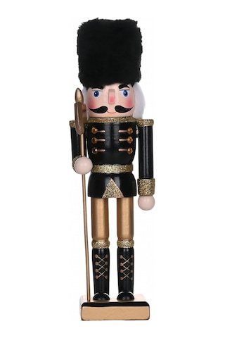 Karaca Home New Year Yılbaşı Nutcracker With Black Hat 25 Cm 153.09.01.1830