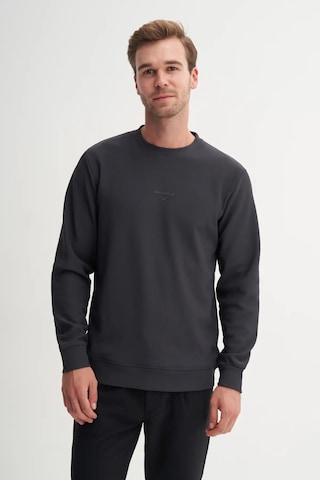 Cazador Ekru Erkek Bisiklet Yaka Sweatshirt 51520 Antrasit
