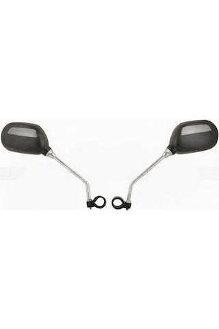 Bisiklet Ayna Kelepçeli Reflektörlü Jy 102 Siyah