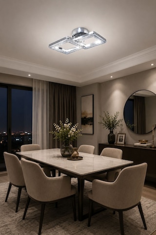 LumiaLighting Yakamoz Model 2"li Gümüş 3 Renk Modu Ledli Modern Tavana Sıfır Salon Mutfak Çocuk Yatak Odası Led Avize