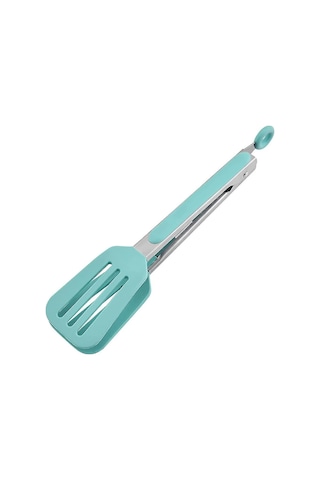 10,4 İnç 26,5 Cm Mutfak Silikon Maşası, Paslanmaz Çelik Sap, Haşlanmaya Dayanıklı Ekmek Maşası Hy