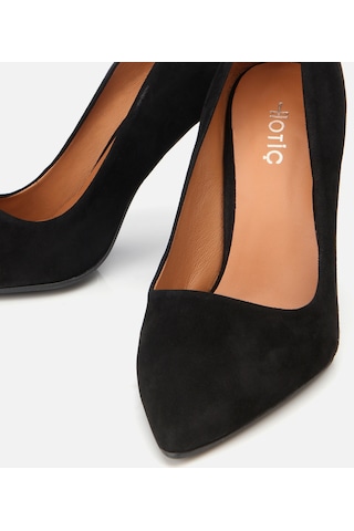Hotiç Kadın Süet Deri Siyah Stiletto 01ayh311550a100 Siyah