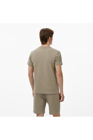 Nautica Erkek Bej Regular Fit T-shirt Düz V55318t Bej