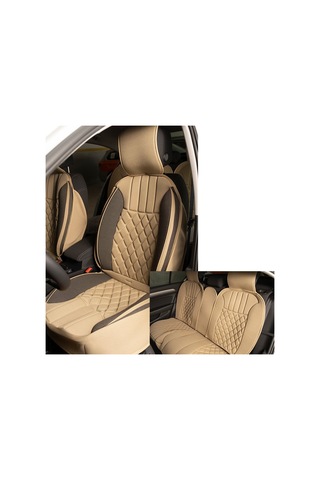 Elegance 5'Li Set Minder Bej-Koyu Bej / Klmny541