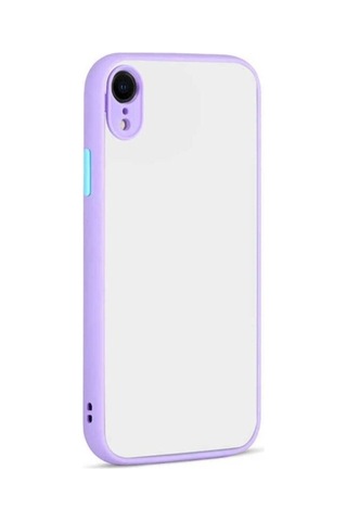 Apple Uyumlu iPhone Xr 6.1 Kılıf Zore Hux Kapak Lila