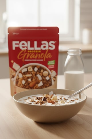 Fellas Protein Granola - Hindistan Cevizi & Kakao 270 G - 3'lü Paket