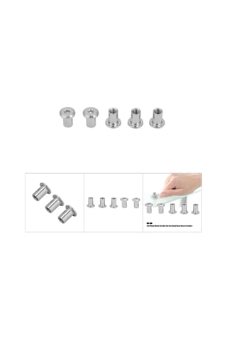 Yaozixa Demir Nikel Kaplama M6 15 50 Adet İç Çokgen T Tipi Somunlar - Mobilya, Koltuk Ve Tezgah Bağlantı Elemanı Diğer