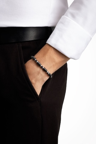 Hematit Taşlı 21 Cm Çelik Erkek Bileklik