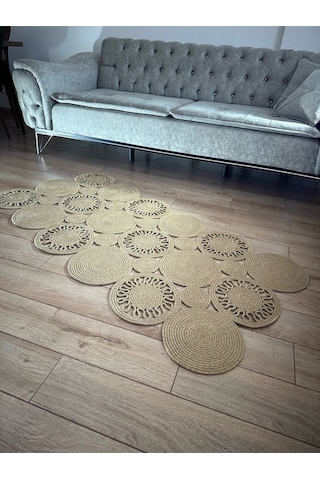 Jüt Kilim, Paspas, Mutfak Halısı, Banyo Paspası, Kilim, Halı, Oturma Odası Halısı, El Dikim Özel Kil Ella