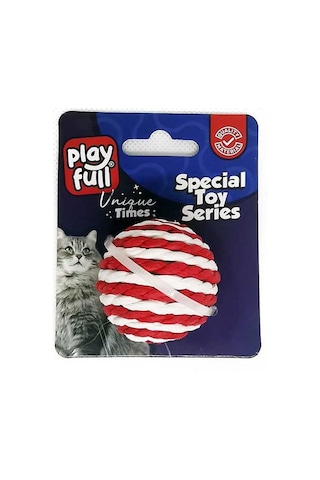 Playfull Hasır Top Kedi Oyuncağı 4 Cm