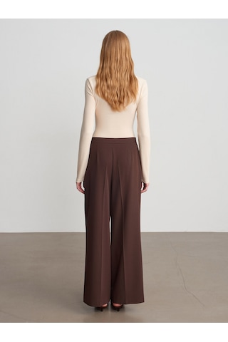 Dilvin 72662 Orta Bel Kemerli Pantolon-kahve