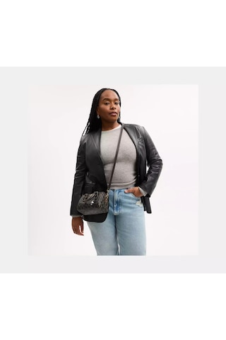 Coach Mini Rowan Crossbody Kadın Çanta Altın - Siyah