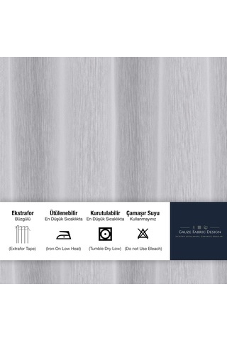 Gauze Fabric Design Lüks İpeksi Dokulu Bambu Kırışmaz Ütü Gerektirmez Optik Beyaz 350x250 Pilesiz 1 X 1 Yüksek Çok Renkli