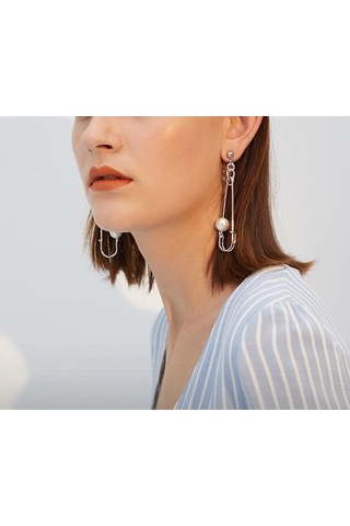 Novahub 2021 Trend Pin Kore Tarzı Düğün Küpe, 5 Adet Gümüş 925 Küpe Seti, Ücretsiz Kargo, Bronz Renk Çok Renkli