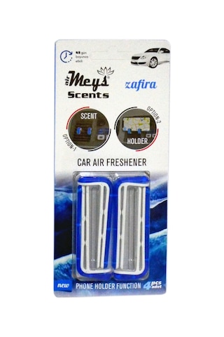Meys Araba Klips Koku, Havalandırma Klima Vent Klips 1 Paket 4 Klips Zafira (Mavi)