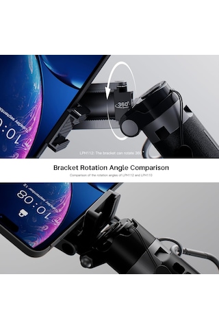 Tr Lph112 Dolgu Işıklı 360 Derece Dönebilen 3in1 Selfie Çubuğu Ve Tripod Siyah Genel