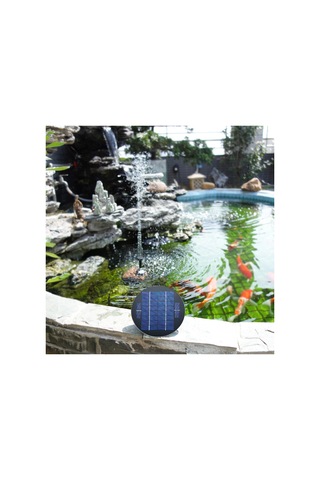 Lemestar Güneş Enerjili 9v 3w Sürekli Akışlı Mıknatısli Pompa - Bahçe, Manzaralı Su Özellikli Küçük Fırtına, Ip68 Su Geçirmez Qr-sr09c