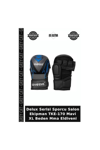 Delux Serisi Sporcu Salon Ekipman Tke-170 Mavi Xl Beden Mma Eldiveni