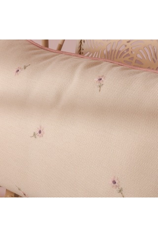Soft Flor Kırlent Kılıfı - Ekru - 30x50 Cm Renkli