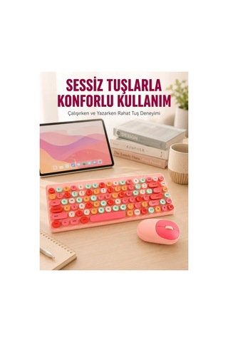 Retro Tarz Bluetooth 5.1 Klavye Win/osx/android/Apple Uyumlu iOS Uyumlu Yeni Nesil - Nnnnnn6641-1822 Diğer