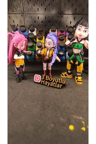 K Pop Demon Hunters Hntr/x Grubu 3lü Set Rumi-zoey-mira