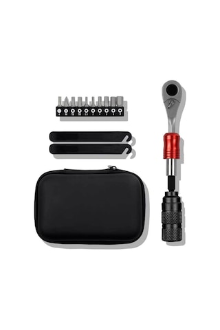 Ranyeek Bisiklet Tamir Seti: Çift Yönlü Ratchet Anahtar, 10 Adet Uç Ve Taşıma Çantası - Çok Fonksiyonlu Bakım Aracı Çok Renkli