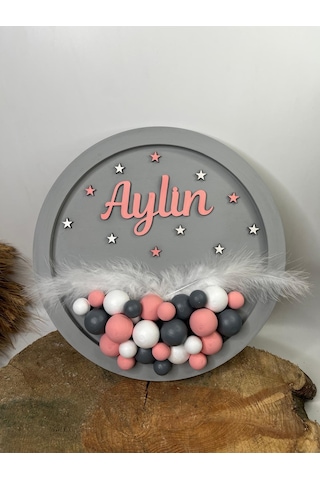 Bebek Kapı Süsü-çocuk Kapı Süsü-bubble Kapı Süsü Beyaz - Pembe