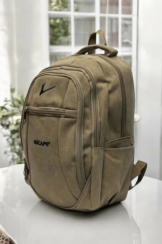 Çöl Kanvas Kumaş 15,6 İnç Laptop -okul Sırt Çantası Renkli Çok Renkli